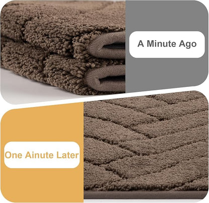 Tindbea Dog Mat for Muddy Paws,Absorbs Moisture Dirt Non-Slip Washable Mud Mat for Dogs,Soft Rubber Backing Front Inside Pet Rug for Entryway, Mud Dog Paws, Patio(20"x31.5",Latte)