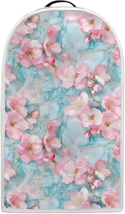 Talayituse Cherry Blossom Marble Print Blender Dust Cover, Fingerprint Protection Cover for Stand Mixer or Coffee Machine, Home Kitchen Appliance Covers for Stain Dust Resistant Supplies