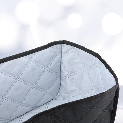 Toaster Cover 2 Slice, 11.4 x 7.5 x 7.9in Universal Size Toasters Dusts Covers, Black Kitchen Small Appliance Cover, Polyester and Cotton Quilted Kitchen Appliance Covers