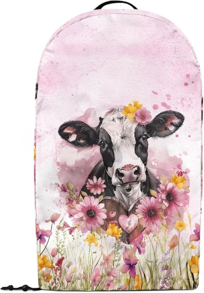 Kitchen Countertop Blender Cover with Drawstring Small Appliance Dust Protection 9.4”Lx7.2”Wx15.9”H Kitchen Blender Cover for Home Kitchen Decor Purple Flower Cow Print
