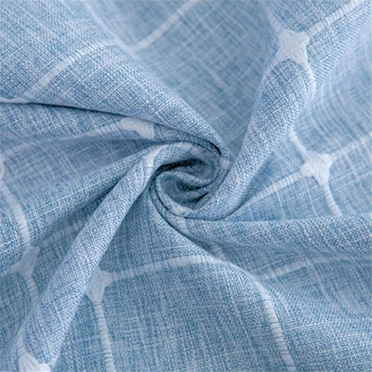 Simple Bedside Table Tassel Cover Cloth, Tablecloth Cover Towel, Suitable for Bedside Table TV Microwave Washing Machine Refrigerator Dust Cover (Light Blue, 15.7 * 35.4 inches)