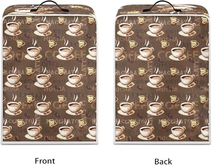 Coffee Maker Cover Dust Cover Washable Dustproof Kitchen Appliance Covers with Top Handle