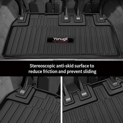 Custom Car Cargo Mats Trunk Liner All Weather TPE Protection Mat Accessories (for 2011-2019 Toyota Sienna)