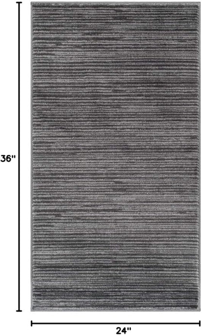 SAFAVIEH Vision Collection Accent Rug - 2' x 3', Grey, Modern Ombre Design, Non-Shedding & Easy to Clean, Ideal for Entryway, Foyer, Bedroom (VSN606D)