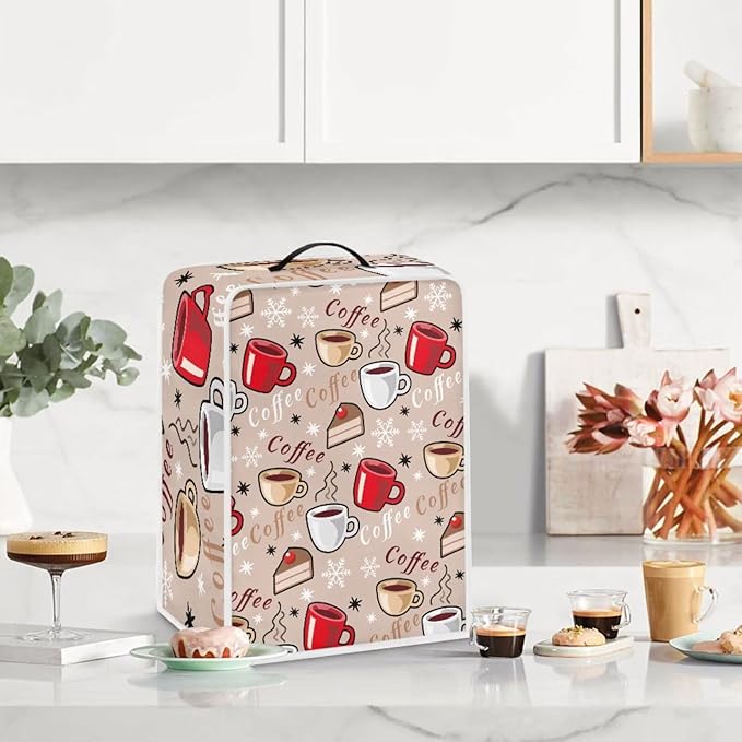 Coffee Maker Cover - Dust Protector Washable - Small Kitchen Appliance Mixer Machine Covers