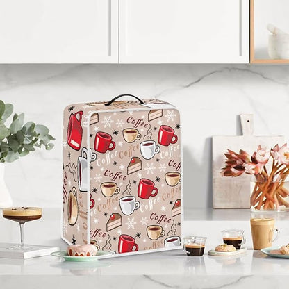 Coffee Maker Cover - Dust Protector Washable - Small Kitchen Appliance Mixer Machine Covers