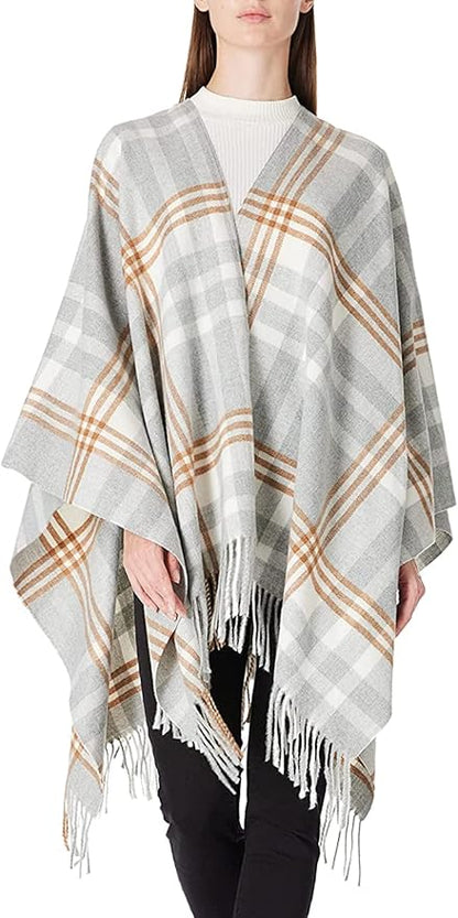 Breezy Lane Women's Shawl Wraps Warm Poncho Ruana Wrap Cardigan