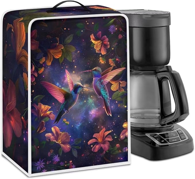 Hummingbird Dust Proof Cover for Coffee Maker Galaxy Coffee Machine Protector Washable Heat Resistant