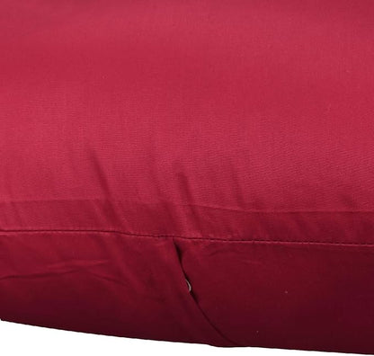Thmyo 4-Pack 100% Cotton Comfortable Solid Decorative Throw Pillow Case, Square Cushion Cover Pillowcase Sublimation Blank Pillow Covers DIY Throw Pillowcase for Couch(16x16 inch/ 40x40cm,Dark red)