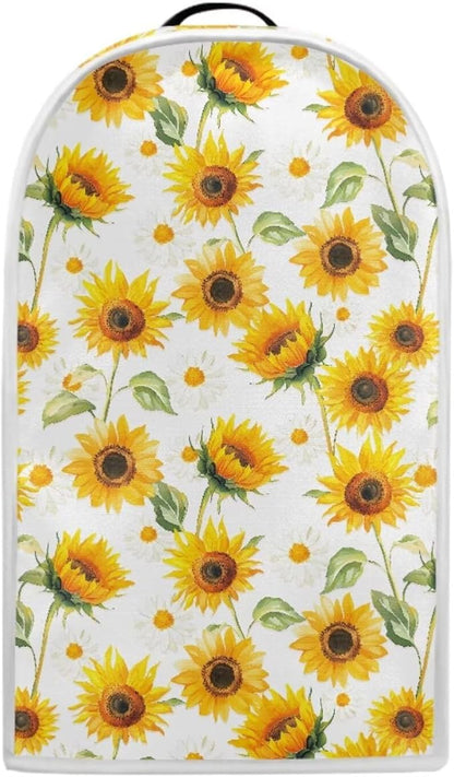 Sunflower Blender Covers for Kitchen Yellow Appliance Cover Washable Anti-Stain Oil-Proof Food Processor Dust Cover Foldable Kitchen Accessory Gift for Friends