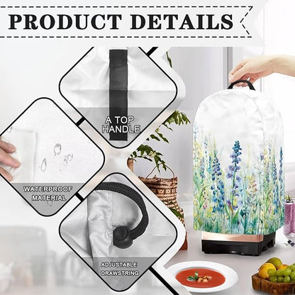Blender Cover Dust Cover Lavender Sage Appliance Dust Cover for Small Food Processor Coffee Maker Juice Maker