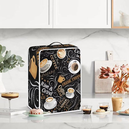 Mumeson Delicious Coffee Coffee Maker Cover Mixers Small Kitchen Machine Cover Blender Dust Cover Kitchen Stand Mixer Cover Small Appliance Covers
