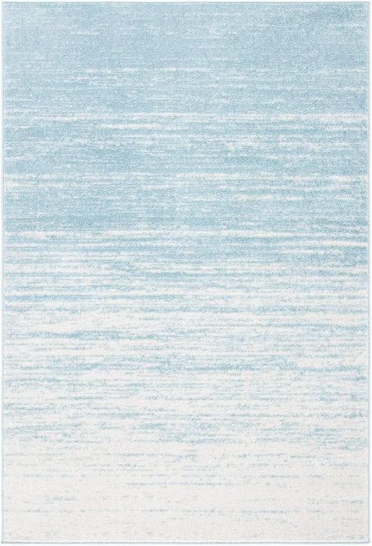 SAFAVIEH Adirondack Collection Accent Rug - 2'6" x 4', Aqua & Ivory, Modern Ombre Design, Non Shedding & Easy to Clean, Ideal for Front Door, Kitchen, Entryway, Accent Space (ADR113J)