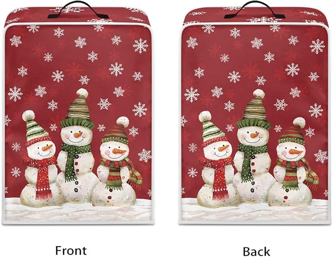 Christmas Coffee Maker Cover, Cute Snowman Coffee Dust Cover, Xmas Mixer Appliance Protector