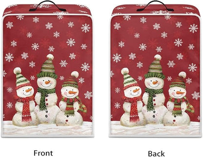 Christmas Coffee Maker Cover, Cute Snowman Coffee Dust Cover, Xmas Mixer Appliance Protector
