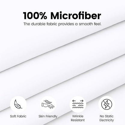 Utopia Bedding California King Bed Skirt - Soft Quadruple Pleated Ruffle - Easy Fit with 16 Inch Tailored Drop - Hotel Quality, Shrinkage and Fade Resistant (Cal King, White)