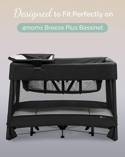 Bassinet Fitted Sheets Compatible with 4moms Breeze Plus Bassinet Model 1045 - Buttery Soft, Silky Comfort, Premium Stretchy Bassinet Sheets - Burnt Orange+Mustard Yellow+ Gray, 3 Pack
