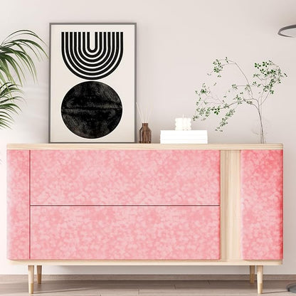 Coral Pink Drawer Liner Self Adhesive Velvet Flocking Liner for Jewelry Box Thick Felt Fabric Roll Soft Pink Velvet Wallpaper Peel and Stick for Cabinets Dressers Shelf Liners 15.7"x118"