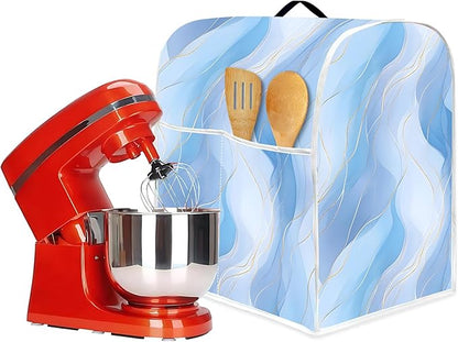 Mixer Dust Cover for 6-8 Qt Stand Mixer, Cloth Cover with 2 Storage Pockets for Stand Mixer Protective Covers Large for 6-8 Quart Mixer