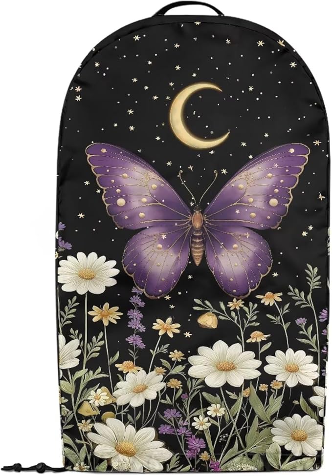Butterfly Moon Floral Blender Cover Dust Cover Delicate Appliance Dust Cover for Small Food Processor Coffee Maker Juice Maker Purple Butterfly