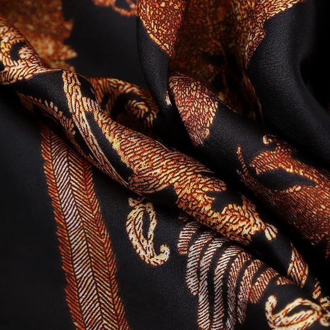 Fashion Scarves Scarf 100% Silk Feeling Scarf Silk Like Scarves Long Lightweight Sunscreen Shawls for Women