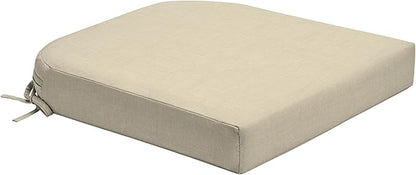 Arden Foam Outdoor Round Back Seat Cushion, 20 x 19, Made with ProFoam, Rain-Proof, Fade Resistant, Tan Leala