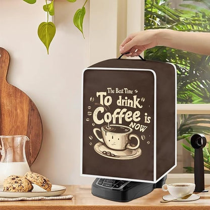 Fun Coffee Maker Cover Protector for Small Appliance, Washable Dustproof Mixer Protector, To Drink Coffee