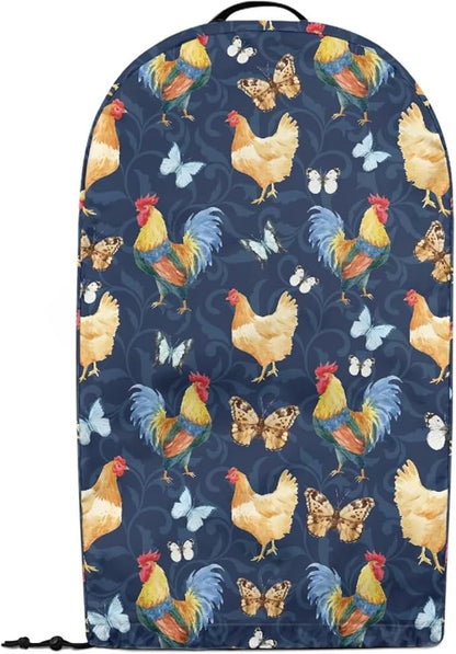 Butterfly Rooster Blender Dust Cover Stand Mixer or Coffee Maker Appliance Covers with Drawstring Anti Fingerprint Polyester Dust Stain Resistant Blender Cover for Home Kitchen