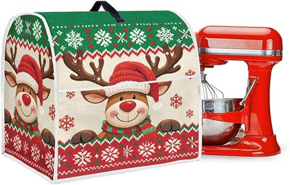 Christmas Stand Mixer Cover 6-8 Quart Kitchen Mixer Cover Washable Food Processor Protective Covers Dust Protection Insulated Kitchen Decoration Gift for Christmas