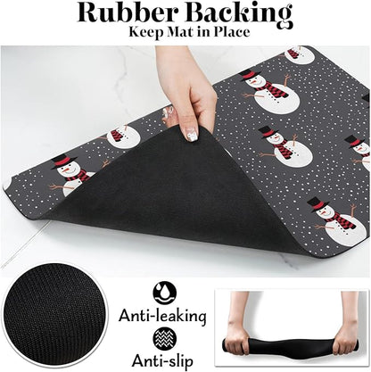 Dog Food Mats for Floors, Absorbent Dog Bowl Mat for Food and Water Dispenser Mat, Quick Dry Cat Food Mat Pet Supplies