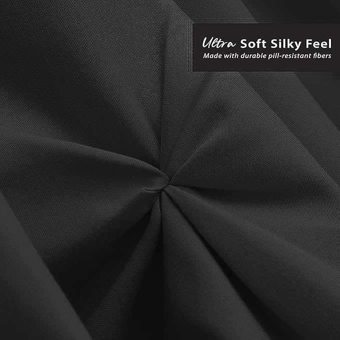 Nestl Black Bed Skirt Full Size, Pinch Pleat Full Bed Skirt, 14" Inch Drop Full Bedskirt, Hotel Quality Black Bed Skirts, Premium Microfiber Bedskirt for Full Bed, Black Full Bed Skirt