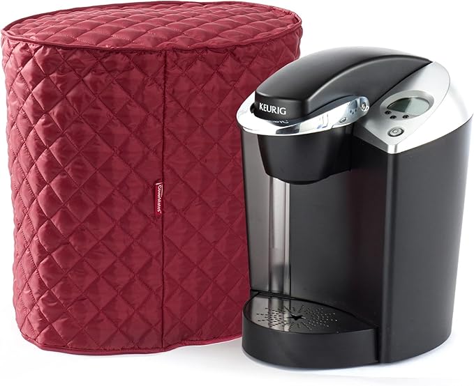 Covermates Keepsakes - Coffee Maker Cover - Dust Protection - Stain Resistant - Washable - Appliance Cover, Red