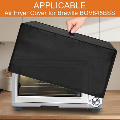Heavy Duty Oven Cover for Breville Smart Oven Air Fryer Pro BOV845BSS/BOV860BSS, Heat Resistant Dust Proof Cover, Waterproof Countertop Appliance Protector Fits 15.56"D x 18.52"W x 10.64"H