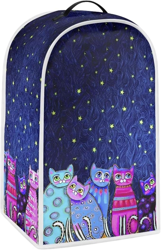 Talayituse Galaxy Cat Print Blender Cover Kitchen Appliance Covers Stand Mixer or Coffee Juice Machine Blender Dust Cover and Fingerprint Protection
