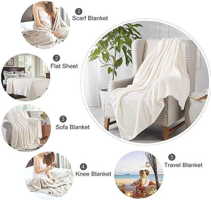 Black White Print Throw Blanket,Abstract Modern Oil Painting Art Watercolor Geometric Print Fashion Blankets for Sofa Chair Bed Office 40x50inch(100x130cm)