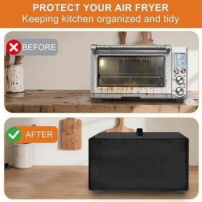 Heavy Duty Oven Cover for Breville Smart Oven Air Fryer Pro BOV845BSS/BOV860BSS, Heat Resistant Dust Proof Cover, Waterproof Countertop Appliance Protector Fits 15.56"D x 18.52"W x 10.64"H