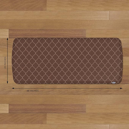 GelPro Elite Premier Anti-Fatigue Kitchen Comfort Floor Mat, 20x48”, Trellis Walnut Stain Resistant Surface with Therapeutic Gel and Energy-Return Foam for Health and Wellness