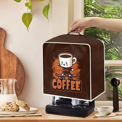 Coffee Maker Dust Cover Funny Mixer Small Kitchen Appliance Protector Foldable Washable