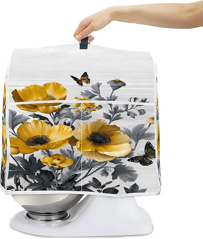Mixer Dust Cover for 8.5-9.5 Qt Stand Mixer, Cloth Cover with 2 Storage Pockets for Stand Mixer Protective Covers Large for 8.5-9.5 Quart Mixer