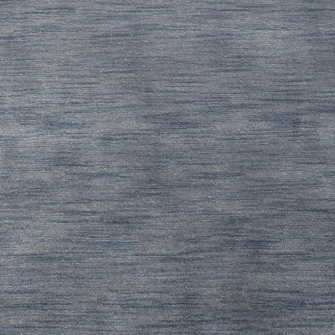 Hand Knotted Loom Wool ECO-Friendly Area Rugs - 10'x13', Rectangle, Light Blue Color, Solid Plain Design, High Pile Thick Handmade Anti Skid Rugs for Living Room (L00111)
