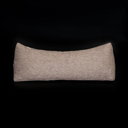Buckwheat Neck Support Pillow Cervical Neck Cylinder Bolster Pillow,Buckwheat Hulls Adjustable Roll Pillow,Neck Pain Relief for Back and Side Sleepers Round Pillows for Lunch Break Brown, 6*15 inch