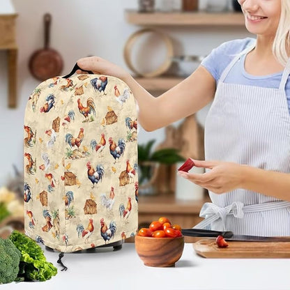 Chicken Rooster Blender Cover Kitchen Blender Dust Covers with Drawstring Food Processor Dust Covers Stand Mixer Case Coffee Maker Appliance Cover for Home Kitchen Indoor