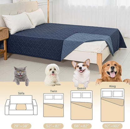 BOCTOPUG Dog Bed Cover for Pets - Blankets Rug Pads for Couch Protection Waterproof Bed Covers Dog Blanket Furniture Protector Reusable Changing Pad