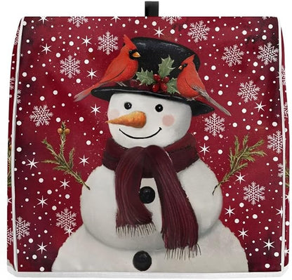 Christmas Mixer Cover for Kitchen Aid 6-8 Qt Mixer, Snowman Small Appliance Dust Covers Universal for Air Fryers, Coffee Makers, Kitchen Decor Gift for Christmas