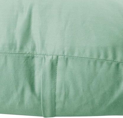 Thmyo 4-Pack 100% Cotton Lumbar Comfortable Solid Decorative Throw Pillow Case, Rectangle Cushion Cover Pillowcase Sublimation Blank Pillow Covers DIY Throw Pillowcase(12x20inch/30x50cm, Mist Green)