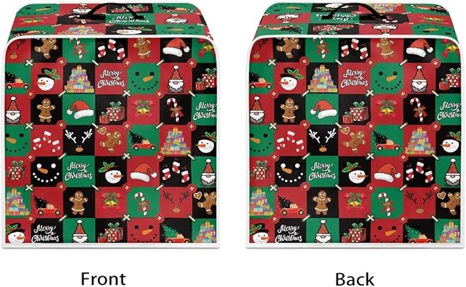 Coffee Maker Cover, Christmas Holiday Coffee Dust Cover Washable Removable Mixer Appliance Protector