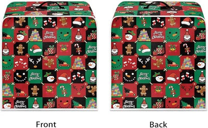 Coffee Maker Cover, Christmas Holiday Coffee Dust Cover Washable Removable Mixer Appliance Protector