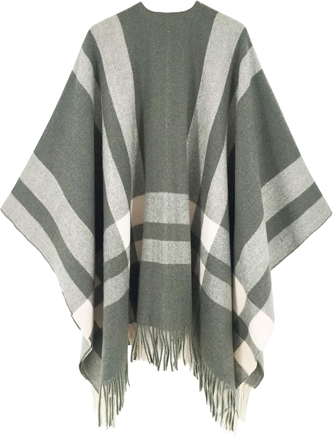 Breezy Lane Women's Shawl Wraps Warm Poncho Ruana Wrap Cardigan
