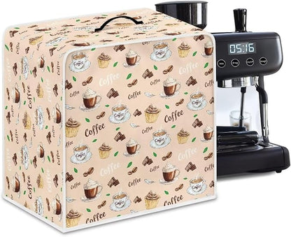 Coffee Machines Covers - Dust Resistant Protective Covers For Coffee Makers, Blender, Mixer, Juice Machine - Dust Proof, Washable Chocolate and Cake Pattern