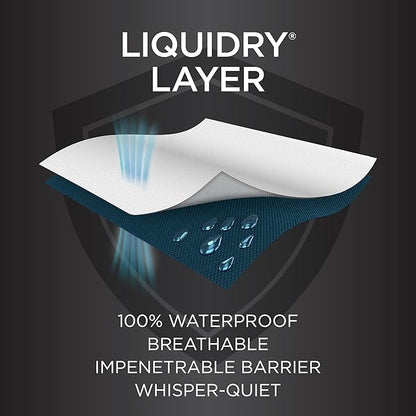 Protect-A-Bed AllerZip Queen 20" x 30" Pillow Protectors (Set of 2), Bed Bug and Dust Mite Proof, Noiseless and Odor-Resistant Pillow Covers, 100% Waterproof, Machine Washable
